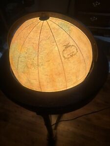 Replogle Heirloom World Globe 16 Illuminated Light Up Globe On Clawfoot Stand