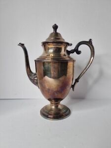 Vintage Rogers Silverware Tea Coffee Pot Silverplate Holloware 