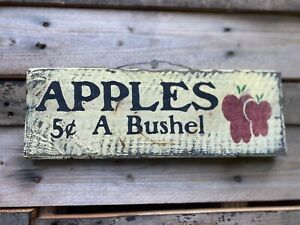Handmade Hanging Farmhouse Hand Painted Home D Cor Plaques Signs Apples