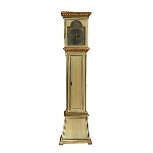 Antique 18th Century Swedish Tall Case Grandfather Clock Wooden Brass Sweden 