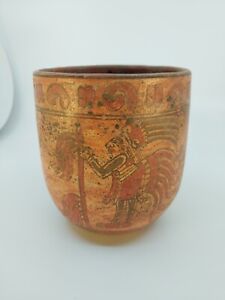 Pre Columbian Authentic Artifact Ceramic Pottery Poly Chrome Mayan Copador