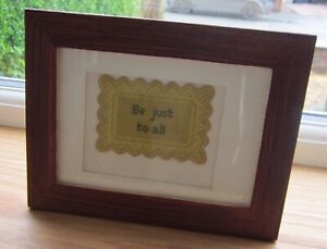 Victorian Perforated Paper Embroidery Framed