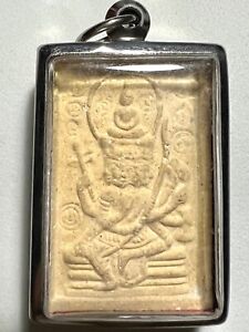 Phra Prom 4 Face Lp Doo Rare Old Thai Buddha Amulet Pendant Magic Ancient Idol11
