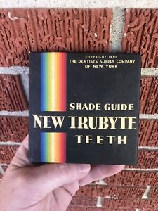 Rare Vintage 1930 S Trubyte Color Guide Wheel False Teeth Dental Salesman Sample