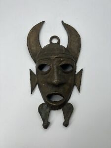 7 75 Rare Beautiful Antique Dogon Tribe Bronze Mask Mali Africa