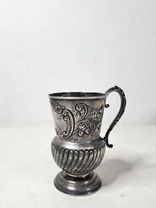 Levi Salaman Birmingham Antique Sterling Silver Mug