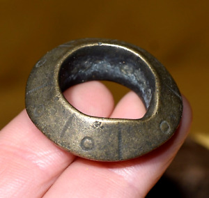 Antique Ethiopian Handmade Ethnic Brass Tribal Ring Ethiopia Africa Ring Size 7
