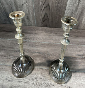 Vintage Gorham Silver Plate Classic Candlesticks 9 Pair Of Candle Holders
