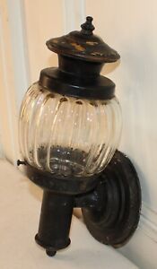 Vintage Sears Harmony House 1950 S Electric Brass Wall Sconce W Glass Globe