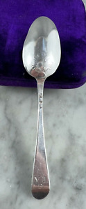 Hester Bateman Sterling Silver Shell Back Tea Spoon Antique 18th Century 4 3 8 