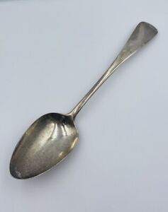 Hester Bateman Antique English Georgian Sterling Silver Serving Spoon 9 