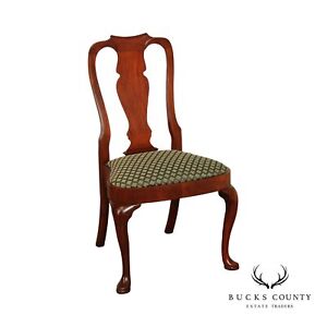 Hickory Chair Queen Anne Style Mahogany Dining Side Chair
