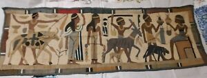 Antique Egyptian Tapestry Applique Patchwork Art Deco 1920 S Wall Hanging