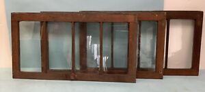 3 Macey Half Stack Bookcase 4 Glass Lites Doors Mission Style