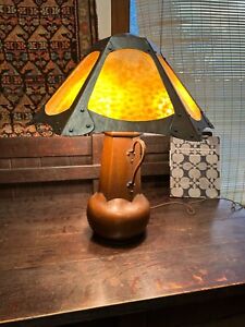 Superb Nice Antique C Limbert Style Table Lamp Stickley Era