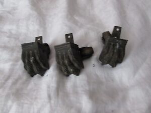 Lot 3 Antique Claw Furniture Feet W Casters Cast Iron Aal 1079 111722