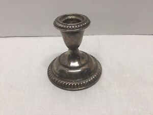 Sterling Silver Weighted Candle Stick Holder