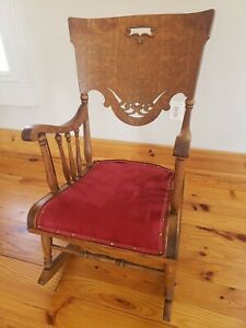 Antique Oak Rocking Chair Tiger Oak Quartersawn Oak