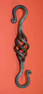 S Hook Chain Link Forged Wrought Iron Basket 7 In Made By Blacksmiths Usa