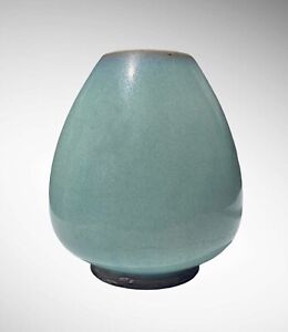 Chinese Junyao Bud Shaped Jar Blue 4 25 H