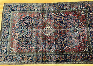4 2 X 6 8 Antique Kashann Hand Knotted Wool Oriental Rug