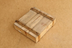 Old Antique Wooden Wood Box From Chocolates European Crate Early 20th Rustic