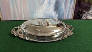 Goldinger Silver Serving Dish W Tray