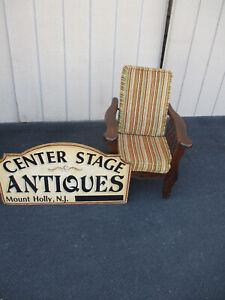 64294 Rare Childs Mahogany Antique Morris Chair Salesman Sample