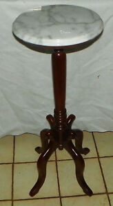 Mahogany Marble Top Plant Stand Fern Stand Ps181 