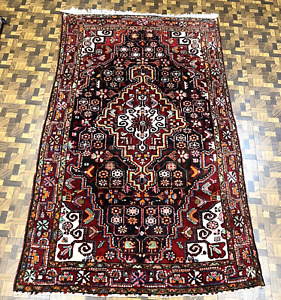 Antique Tribal Kurd Oriental Rug Rich Colors Very Good Condition Size 4 6 X 7 