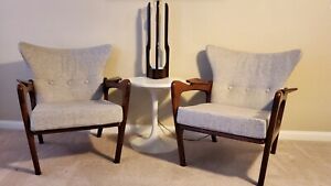 Mcm Adrian Pearsall Craft Associates Mid Century Lounge Chairs Pair