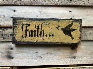 Handmade Hanging Farmhouse Hand Painted Home D Cor Plaques Signs Faith