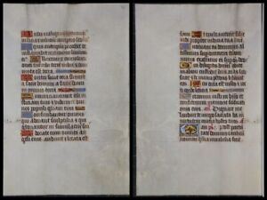 Light Up Handwriting On Parchment Sheet To A Stundenbuch Um 1500 082 