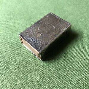 Antique Sterling Silver Match Box Holder From 1895