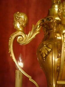 Antique Mazarin Chandelier Gold Bronze Solid French 8 Lights Lightings 31 