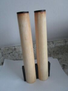 Dansk Wood Cast Iron Candlestick Holder 9 Vtg Mcm Taper Style