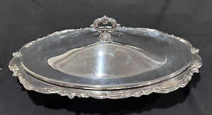 Vintage Huge Towle Silverplate Casserole Dish With Lid Pyrex Glass Insert 21 