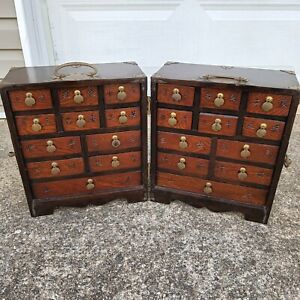 Chinese Apothecary Rosewood Cabinet Twenty Two Drawers