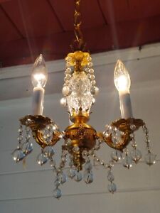 Small 3 Light Petite Crystal Chandelier With Lots Of Sparkle