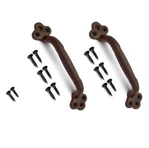 Cast Iron Gate Handle And Rustic Sliding Barn Door Handle Set Of Two Handles 