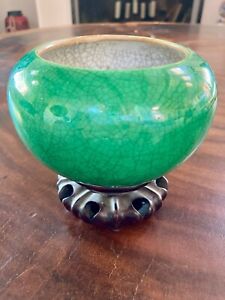 18th Century Chinese Green Glaze Vase