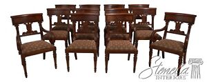 L62806ec Set Of 12 Millender Regency Style Dining Room Chairs