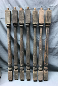 Lot Of 67 Antique Vintage 1x23 Turned Wood Staircase Spindles Old 1806 22b