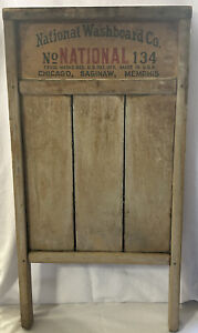 Antique C1920 National Washboard Co 134 The Universal Washboard