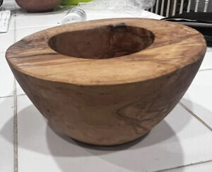 Antique Primitive Wooden Burl Bowl Hand Carved Art