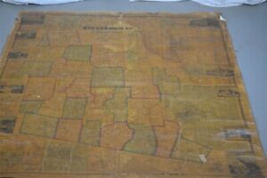 Antique Map Roll Up 61x61 Hillsboro Nh