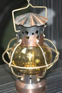 Vintage Mini Brass Metalware Traveler Nautical Mariner S Lantern
