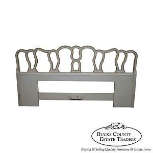 Drexel Vintage French Louis Xv Style Painted King Size Headboard