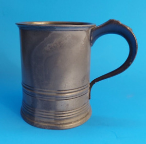 19c English Pewter Tavern Mug Samuel Mason