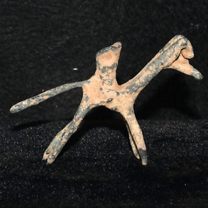 Genuine Ancient Luristan Bronze Figurine Of An Animal Circa 1800 600 Bc